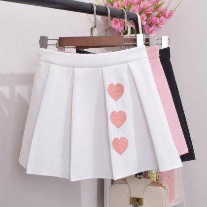 Lovely Triple Heart Tennis skirt, S..