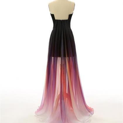 Lovely Gradient High Low Homecoming Dresses,..