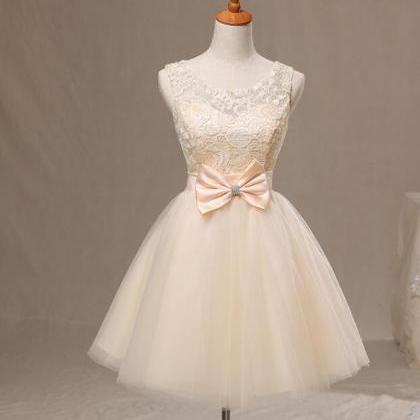 Adorable Short Tulle And Lace Sweet 16 Dresses,..