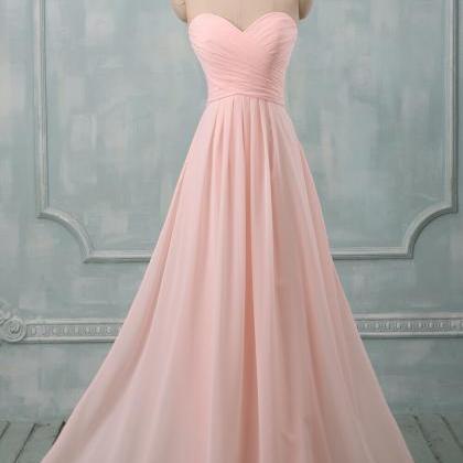 Simple Pink Bridesmaid Dresses, Light Pink Party..