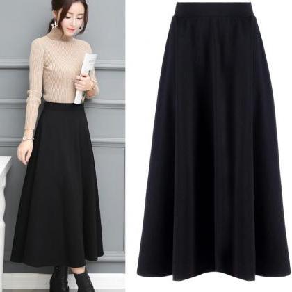 Winter Black Long Skirts, Fashionable Skirts 2018..