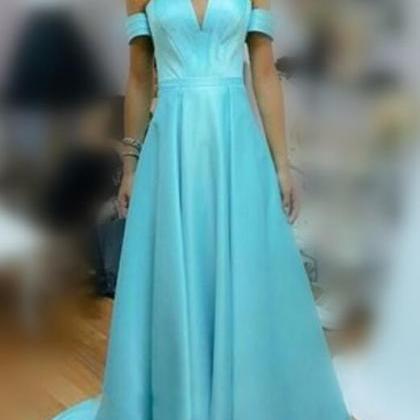 Satin Prom Dress, A-line Long Formal Dresses,..