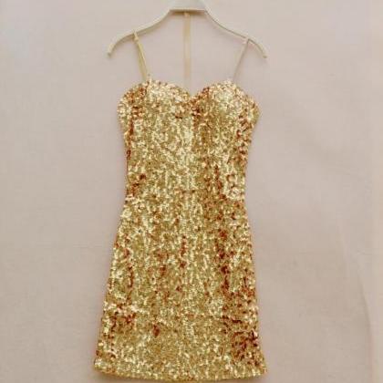 Shiny Sequins Year Party Dresses, Women Sequins..