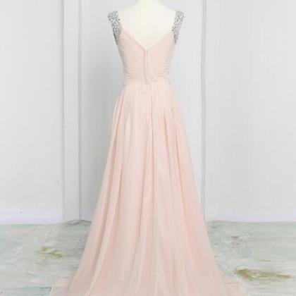 Pink Chiffon Prom Dresses, Prom Dresses 2018,..