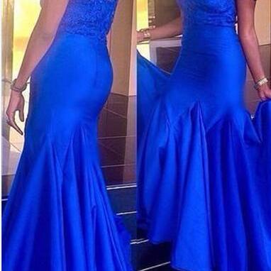 Blue Long Prom Dresses, Party Dresses, Prom Gown..