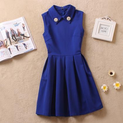 Lovely Blue Women Dresses, Style Short Dresses..