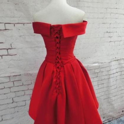Red Homecoming Dresses 2018, Formal Dresses, Knee..