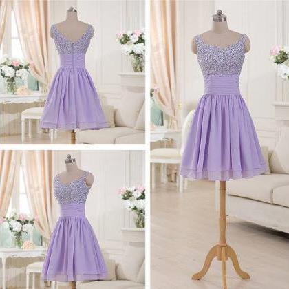 Beautiful Homecoming Dresses, Lavender Party..
