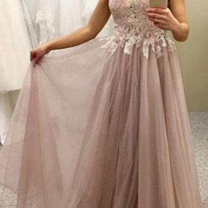 Pink Tulle Gown, Handmade Pretty Off Shoulder..