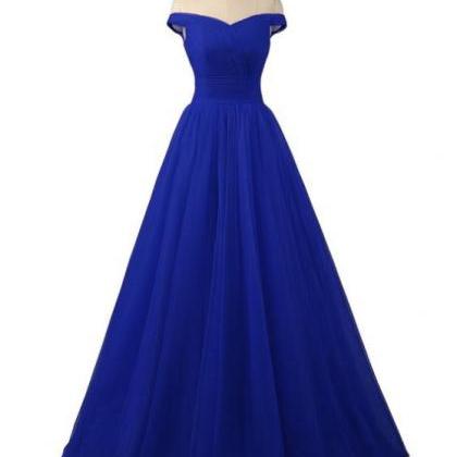Gorgeous Royal Blue Tulle Long Form..