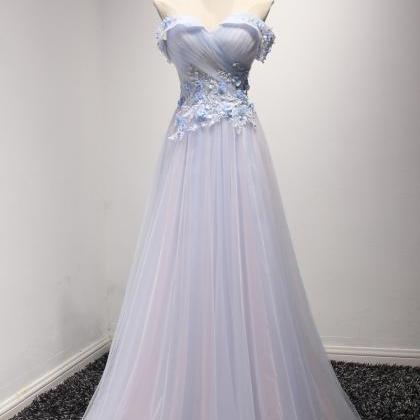 Long Tulle Prom Dresses For Teens, Prom..