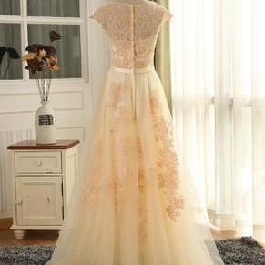 Handmade Pretty Tulle Long Woman Formal Gown With..