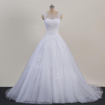 White Gorgeous Wedding Dress Ball Gown Sweet 16..