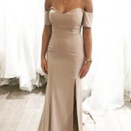 Sexy Sweetheart Mermaid Slit Long Formal Gowns,..
