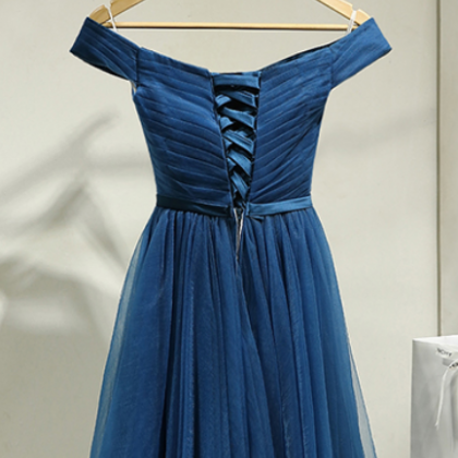 Navy Blue Party Dress, Simple Short Formal Dress,..
