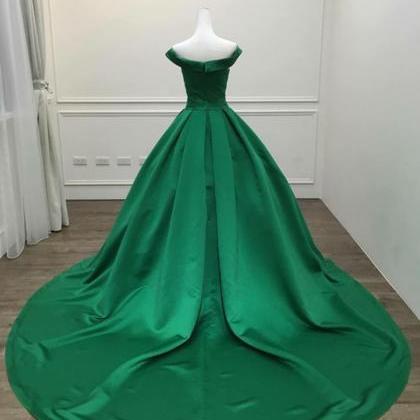 Green Gorgeous Prom Gowns, Lovely P..
