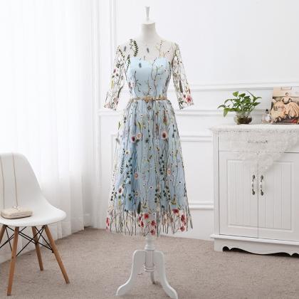 Light Blue Bridesmaid Dress 2019, Beautiful..