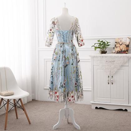Light Blue Bridesmaid Dress 2019, Beautiful..