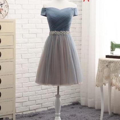 Cute Tulle Sweetheart Formal Dress With Belt,..