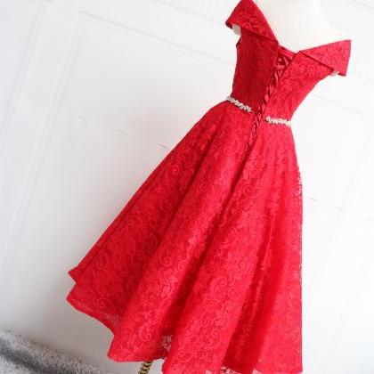 Beautiful Red Lace Bridesmaid Dress..