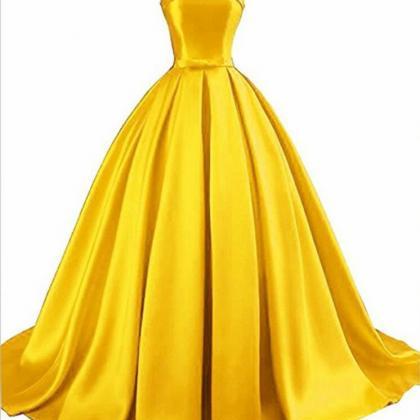 Beautiful Satin Floor Length Party Dress, Prom..