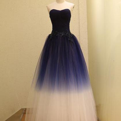 Beautiful Sweetheart Gradient Long Prom Dress,..