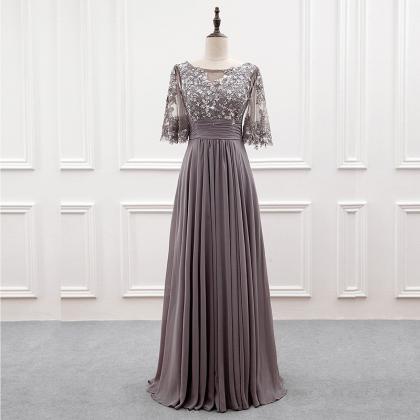 Charming Chiffon Mother Of The Bride Dresses, Full..