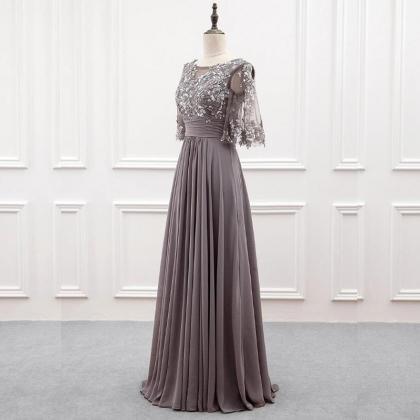 Charming Chiffon Mother Of The Bride Dresses, Full..