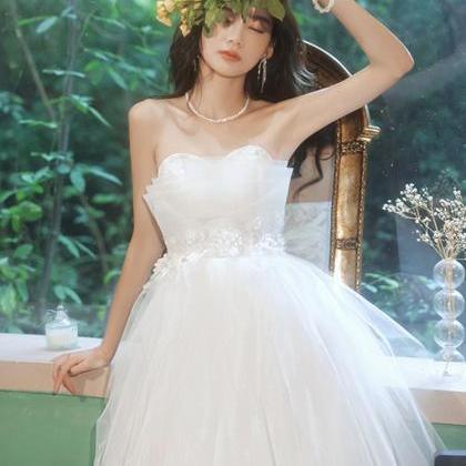 Beautiful White Layers Princess Tulle With Lace..