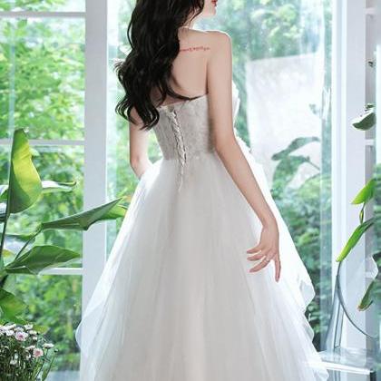 Beautiful White Layers Princess Tulle With Lace..