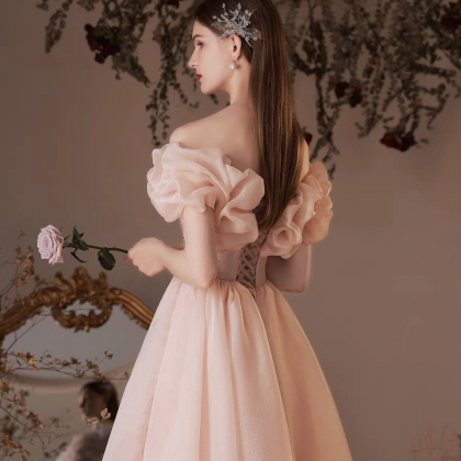 Cute Pink Formal Dress Prom Dress, ..