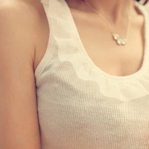 Pretty Summer Hollow Crocheted Lace Tank Top 2014,..