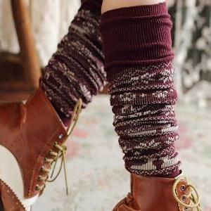 Pretty Cotton Boot Socks, Boot Sock..