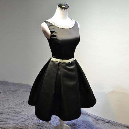 High Quality Handmade Black Ball Gown Bridesmaid..