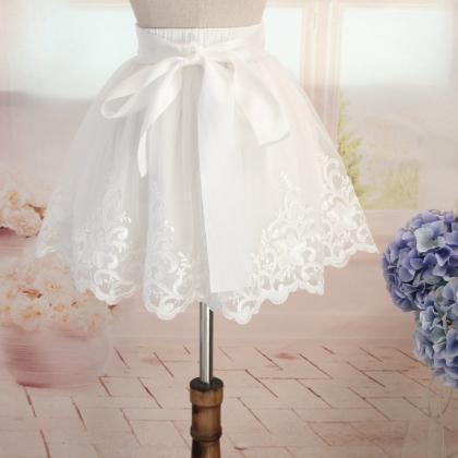 High Quality Organza Skirt With Embroidery，..