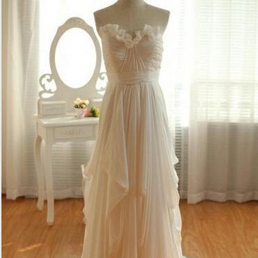 Elegant Chiffon Prom Dresses Pleat Sweetheart..