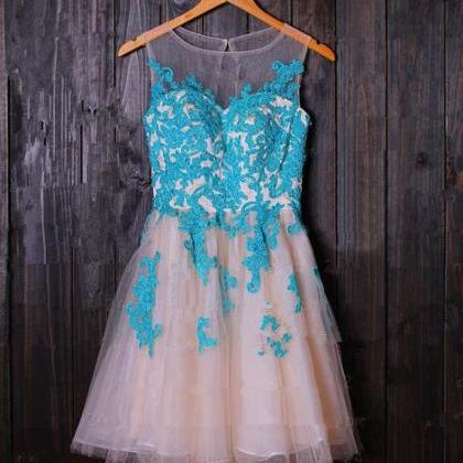 Cute And Lovely Short Tulle Prom Dresses With..