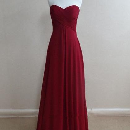 Simple And Pretty Burgundy Prom Dresses 2017, High..