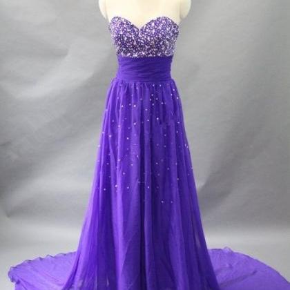 High Quality Sparkle Purple Prom Gown 2015,..