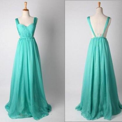 Pretty Green Simple And Elegant Prom Gown 2016 ,..