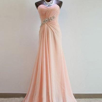 Pretty Light Pink Sweetheart Prom Dresses2015,..