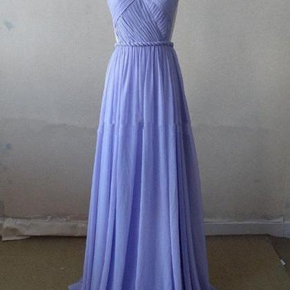 Pretty Lavender Sweetheart Open Back Prom Dress..