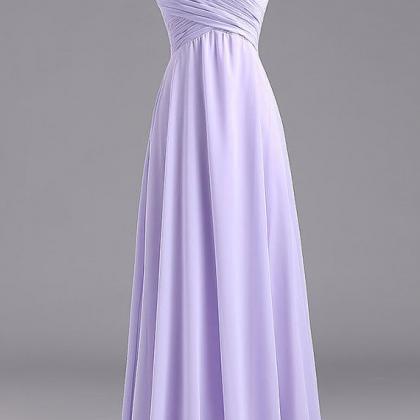 Simple Long Lavender Prom Dress Lavender..