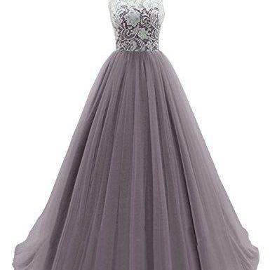 Gorgeous Tulle And Lace Ball Gown Formal Dresses,..