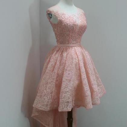 Lovely Lace Pink with Applique High..