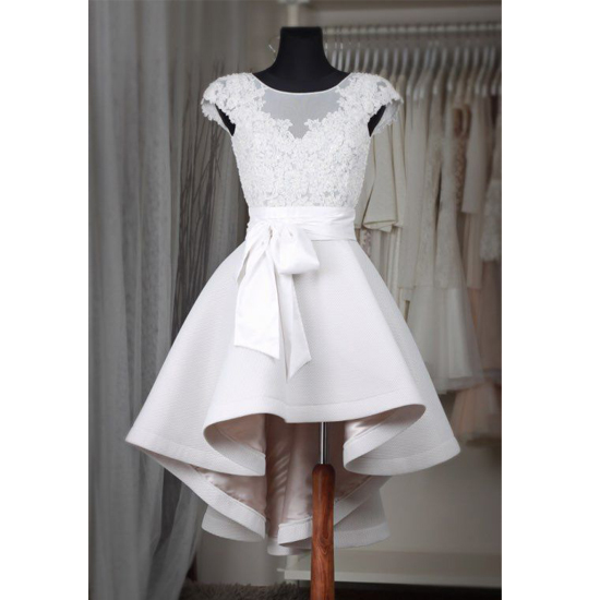 satin white dress short
