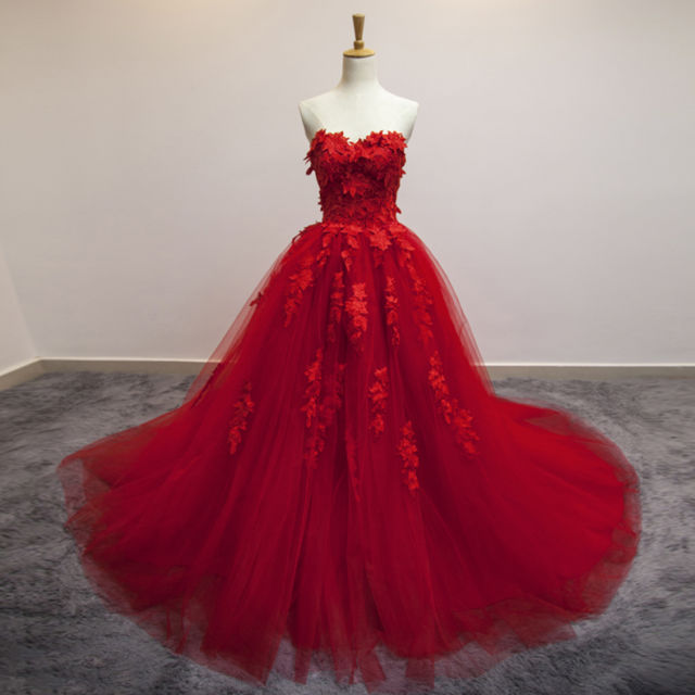 Gorgeous Sweetheart Red Long Formal 