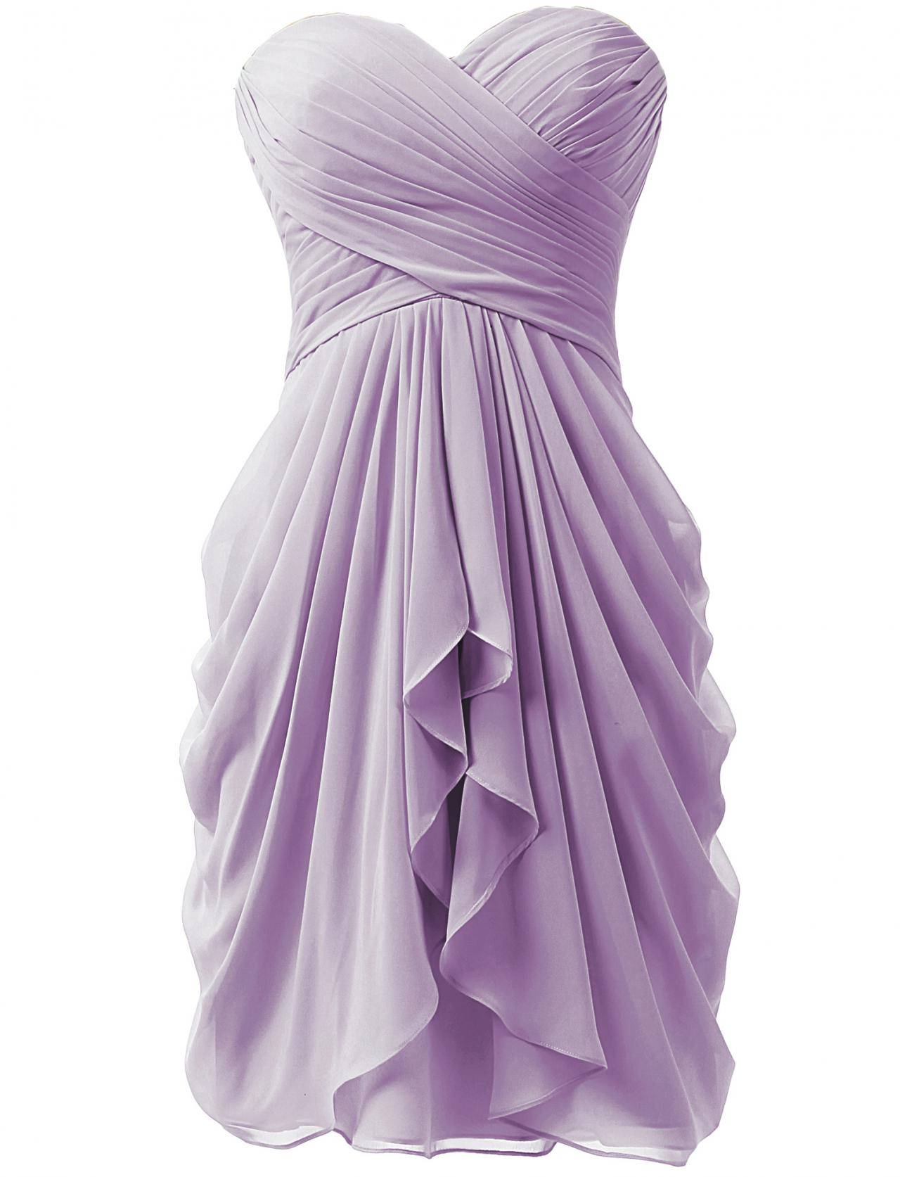 Simple Lavender Short Bridesmaid Dresses, Short Prom Dresses, Cute Wedding Party Dresses