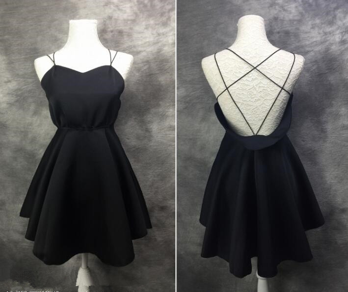 Cute And Sexy Short Teen Dresses, Cross Back Short Women Dresses, Lovely Short Party Dresses