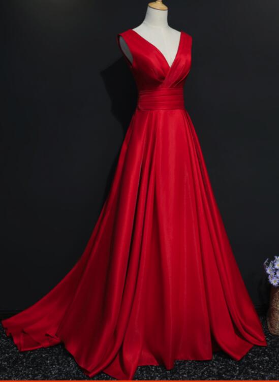 Red Prom Dresses, Red Party Dresses, Formal Gowns, Prom Dress 2018